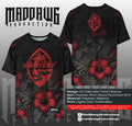 Crimson Tribal Hibiscus T-shirt